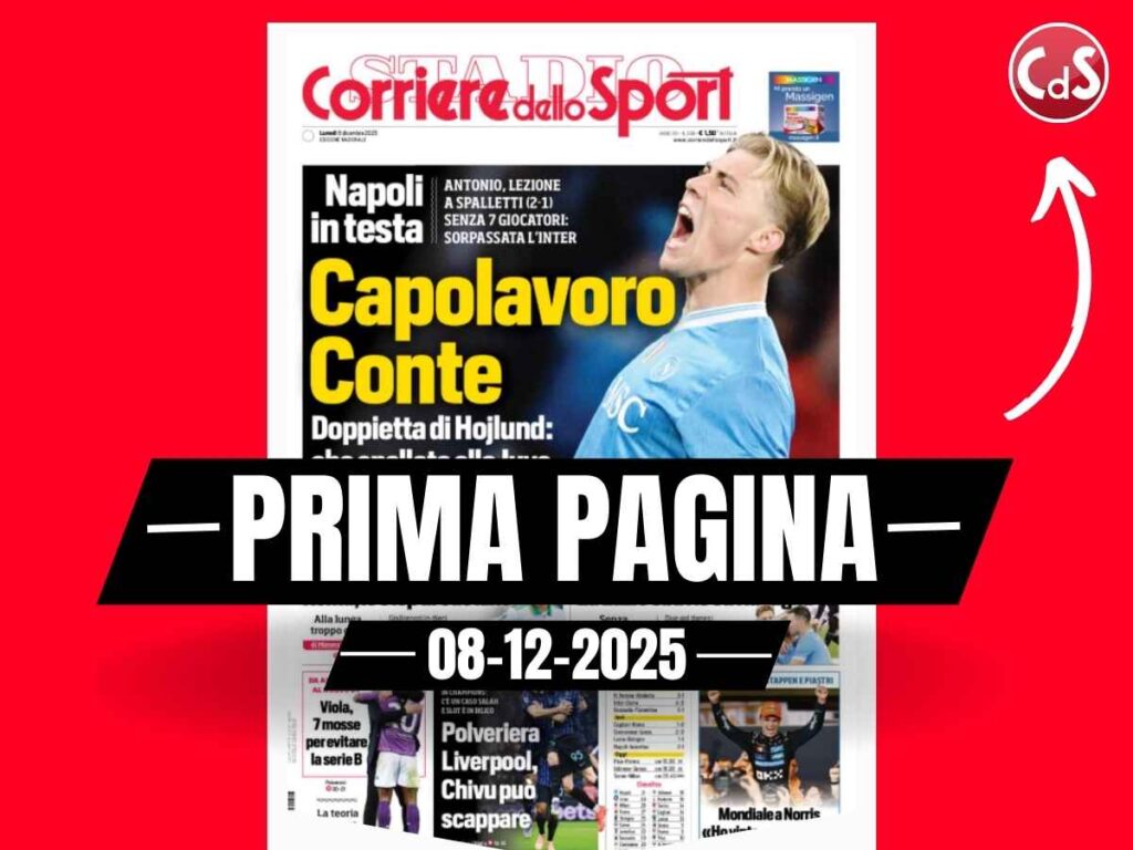 Prima pagina Corriere dello Sport: "Capolavoro Conte"