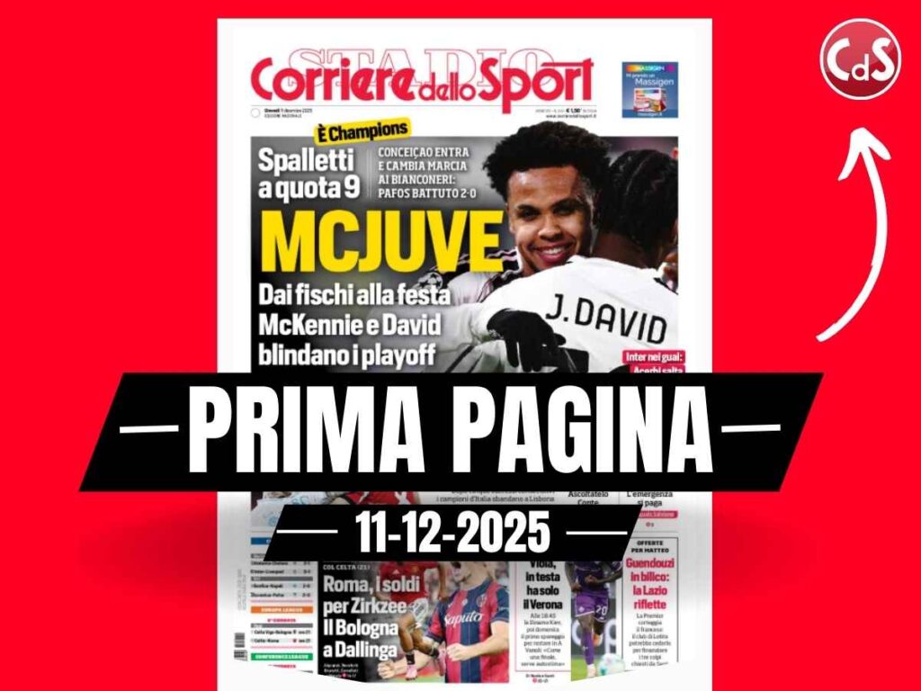 Prima pagina Corriere dello Sport: "Roma i soldi per Zirkzee"