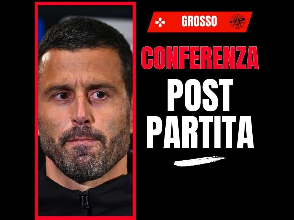 Sassuolo Grosso conferenza post-partita Milan-Sassuolo 14 dicembre 2025