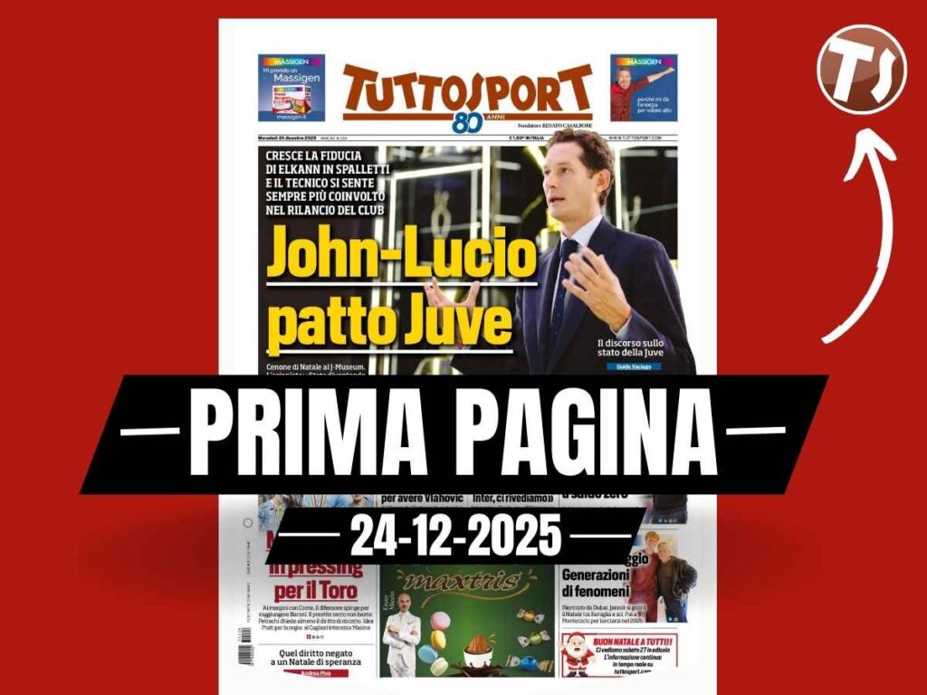 Prima pagina Tuttosport: "Milan, un Kostic per avere Vlahovic, obiettivo di giugno"
