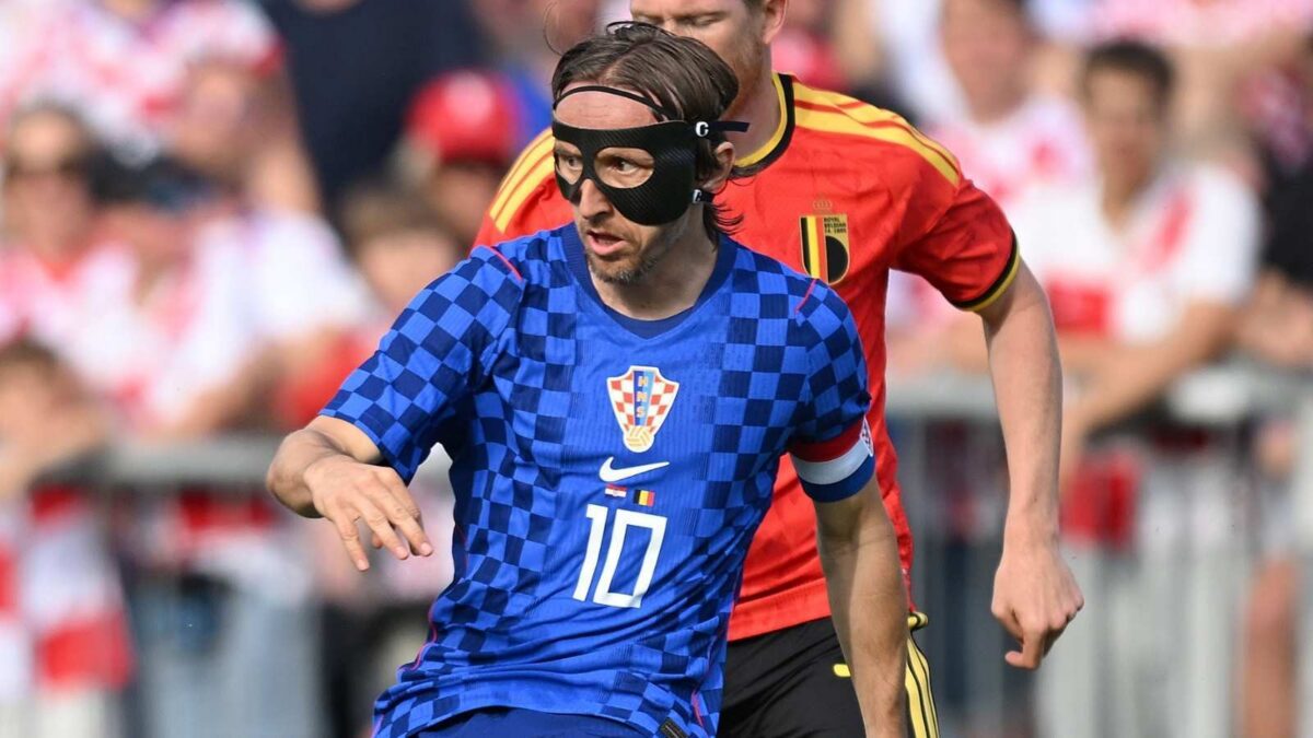 Luka Modrić, centrocampista AC Milan, qui con la maglia della Nazionale della Croazia