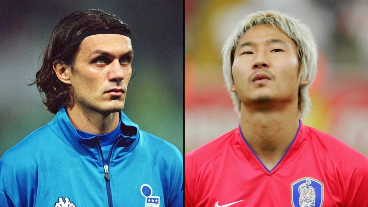 Paolo Maldini e Lee Chun-Soo
