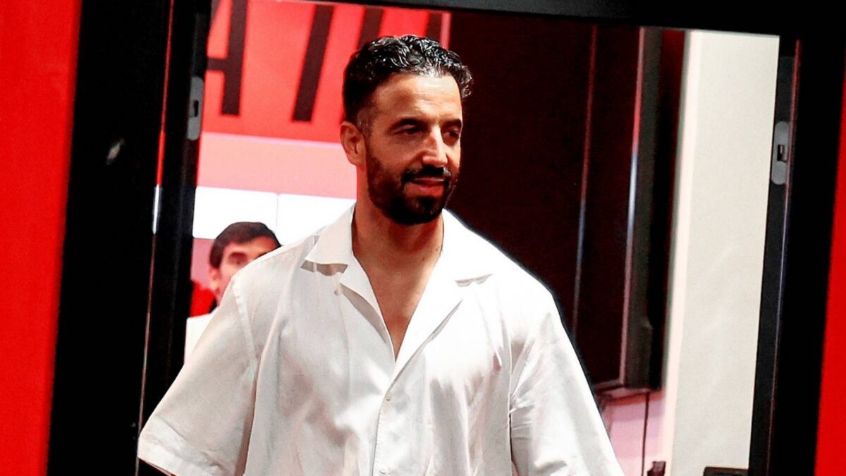 Rúben Amorim, nuovo allenatore AC Milan, per i corridoi di 'Casa Milan'