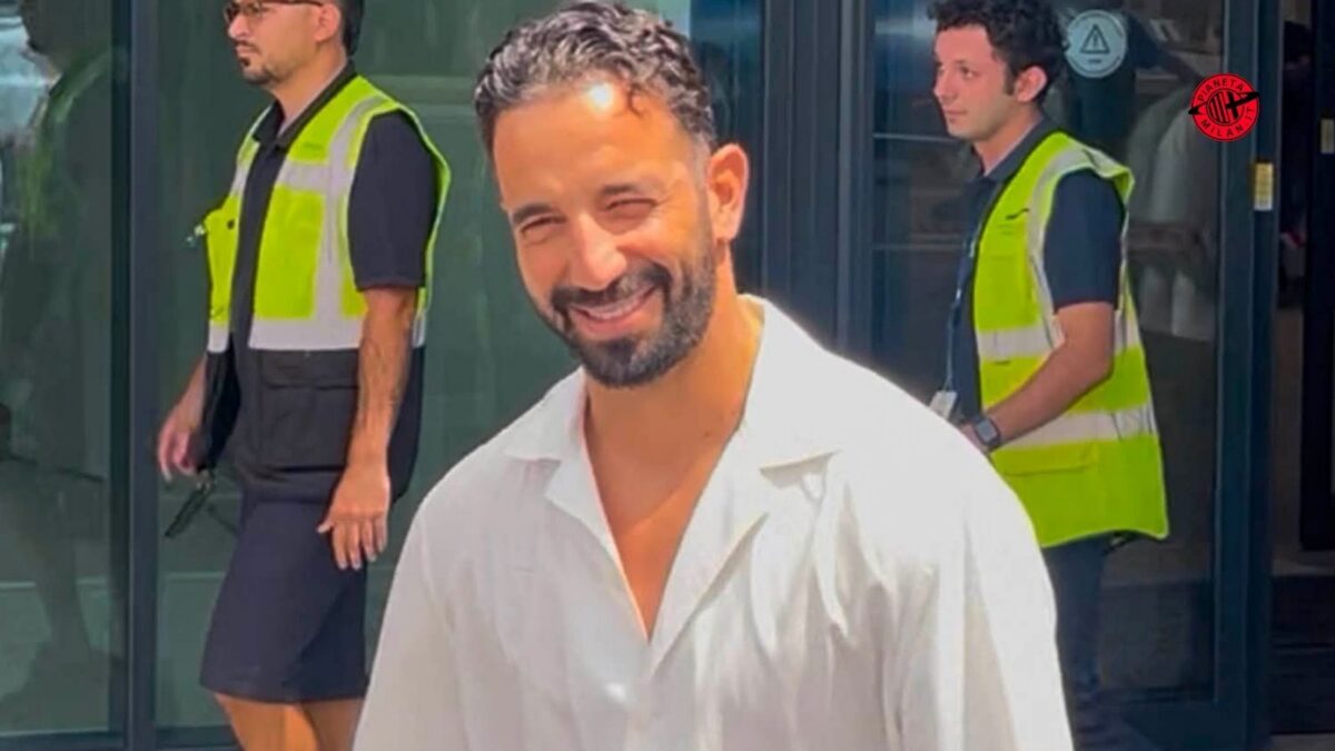 Rúben Amorim, nuovo allenatore AC Milan, è arrivato all'aeroporto di Linate Prime a Milano