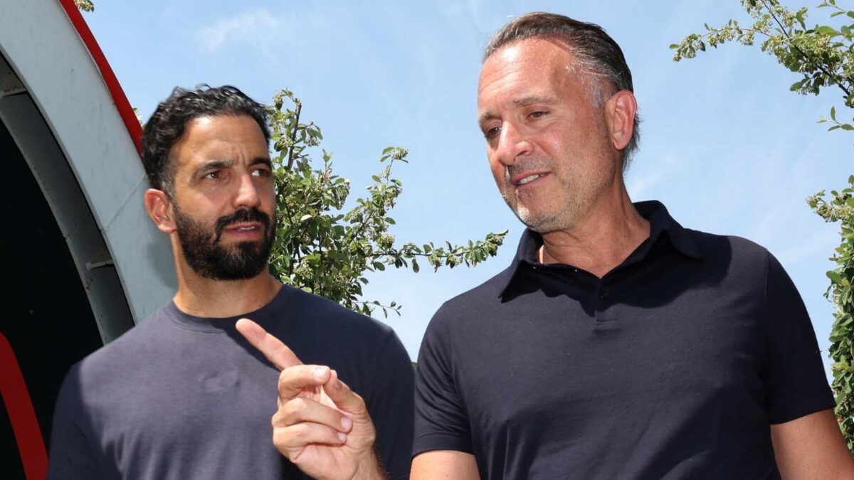Gerry Cardinale, managing partner fondo RedBird e proprietario AC Milan, con il nuovo allenatore dei rossoneri, Rúben Amorim