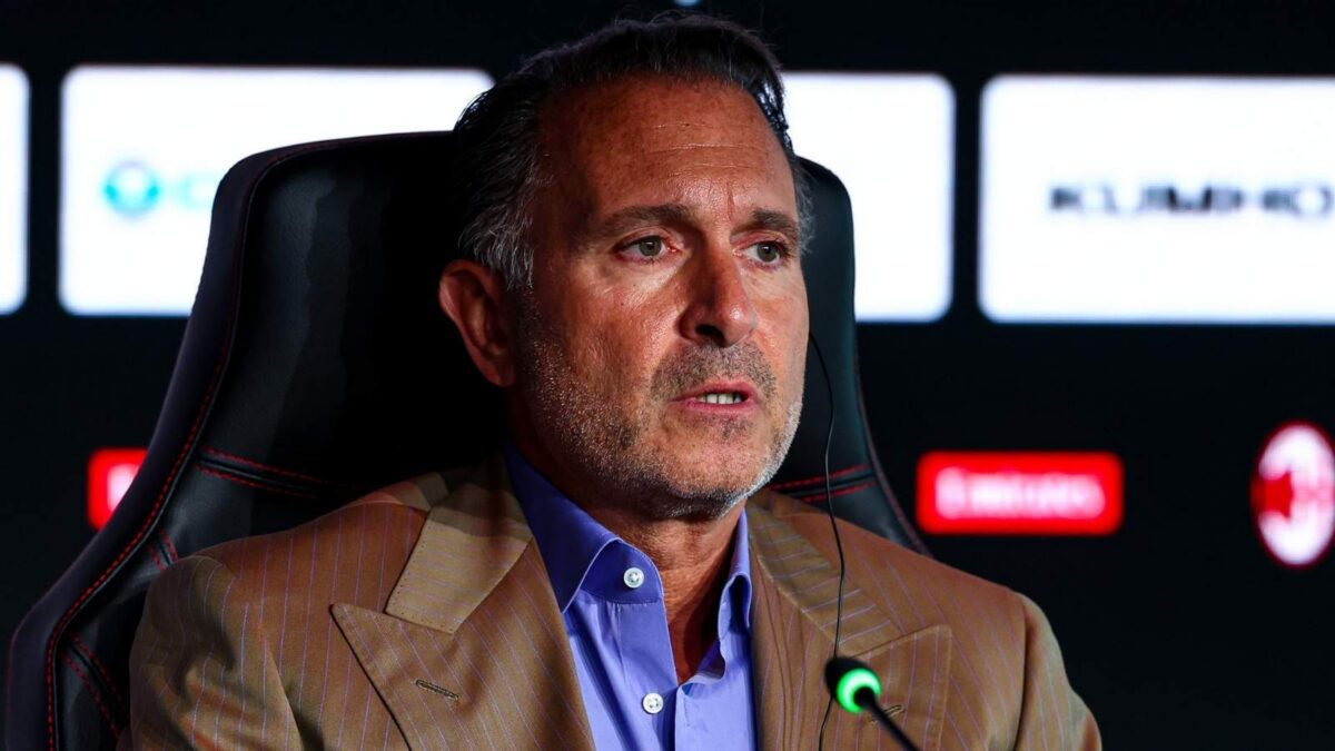 Gerry Cardinale, managing partner fondo RedBird e proprietario AC Milan, a 'Casa Milan' durante la conferenza stampa di presentazione del nuovo allenatore Rúben Amorim