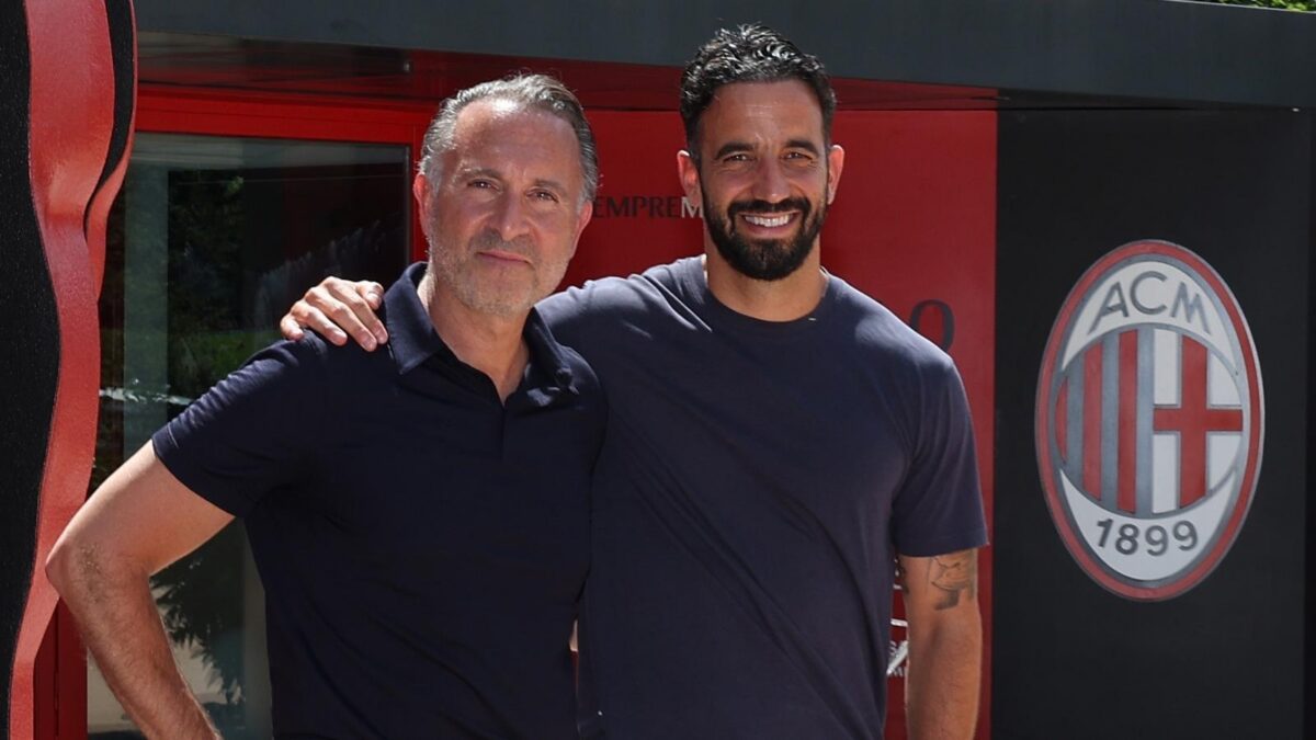 Gerry Cardinale, managing partner fondo RedBird e proprietario AC Milan, ha accolto nel centro sportivo dei rossoneri a Milanello il nuovo allenatore Rúben Amorim