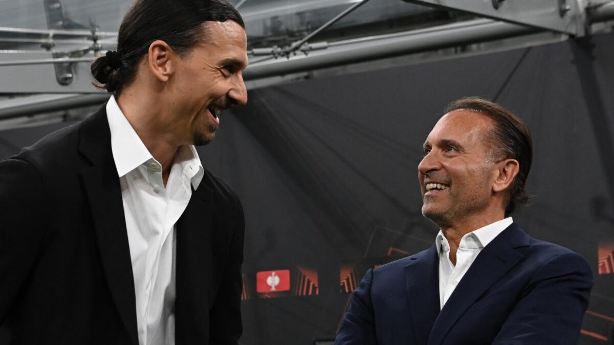 Gerry Cardinale, managing partner del fondo RedBird e proprietario AC Milan, con il suo Senior Advisor per il club rossonero, Zlatan Ibrahimović