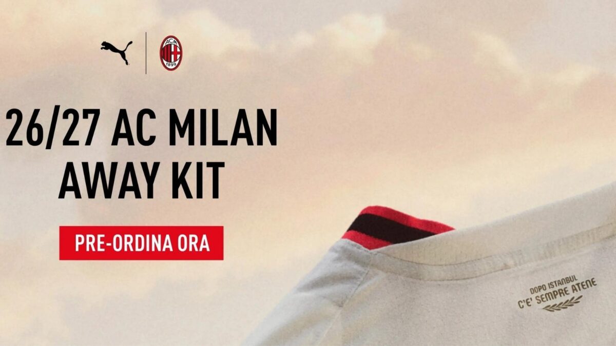 Martedì 21 luglio 2026 sarà svelata al pubblico la nuova seconda maglia ('Away Kit') del Milan per la stagione 2026-2027: è già disponibile in pre-order