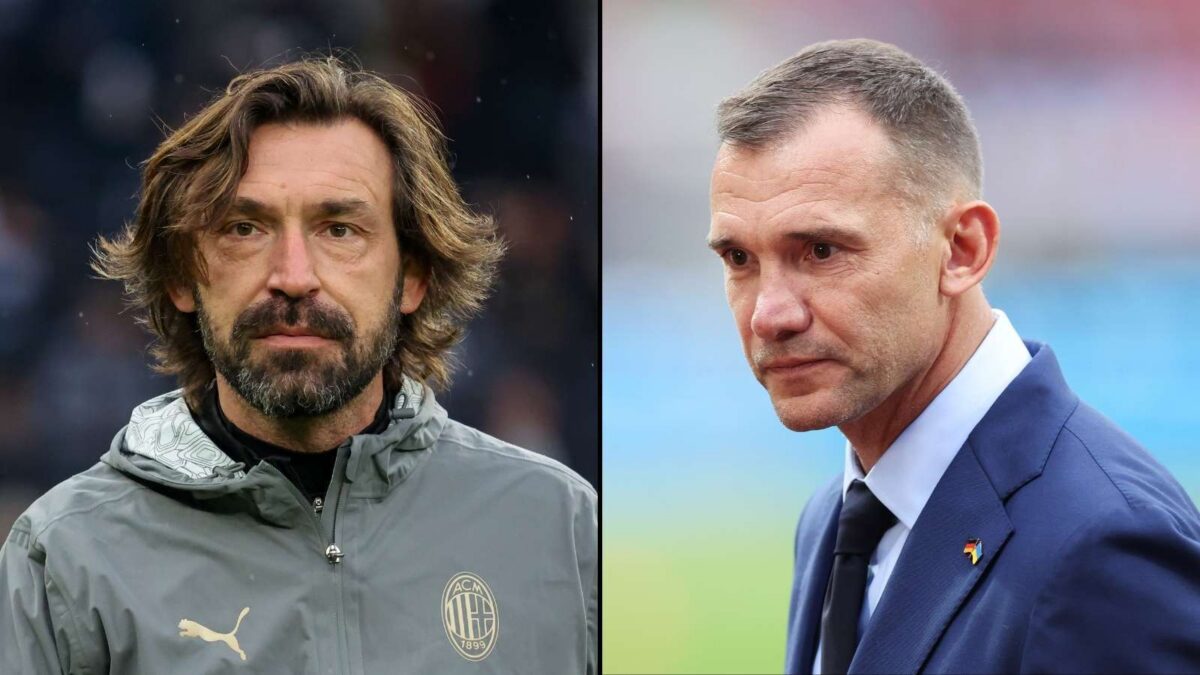 Andrea Pirlo e Andriy Shevchenko