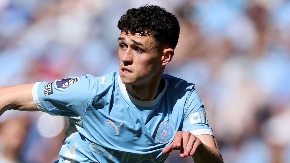 Phil Foden, centrocampista Manchester City, obiettivo del Milan per il calciomercato estivo 2026