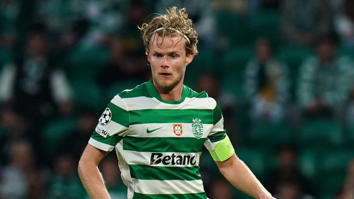 Morten Hjulmand, centrocampista Sporting Lisbona e obiettivo del Milan per il calciomercato estivo 2026, è vicino all'Atlético Madrid