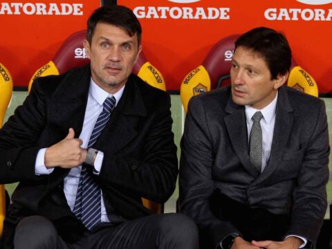 Leonardo e Maldini in Nazionale