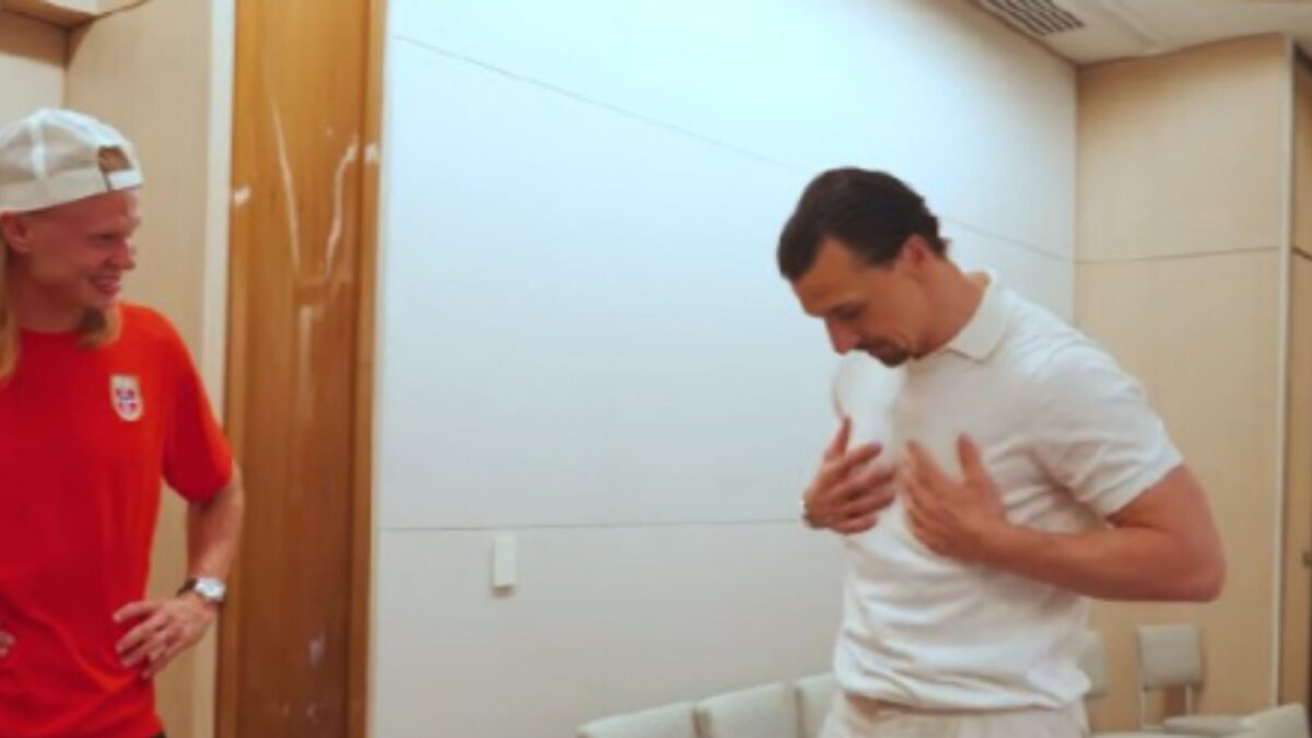 Ibrahimovic ad Haaland: "Ecco perché io sono miliardario e tu no" | screen gazzetta.it