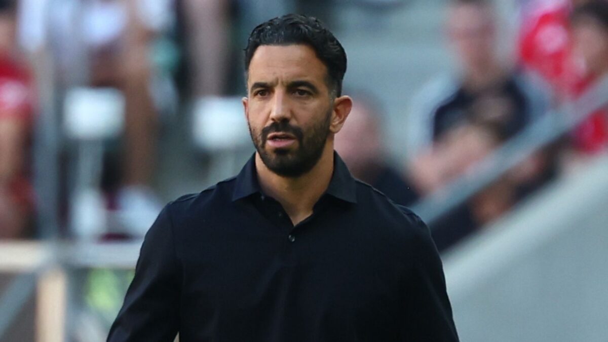 Rúben Amorim, allenatore AC Milan, qui durante l'amichevole di Breslavia contro il Manchester United
