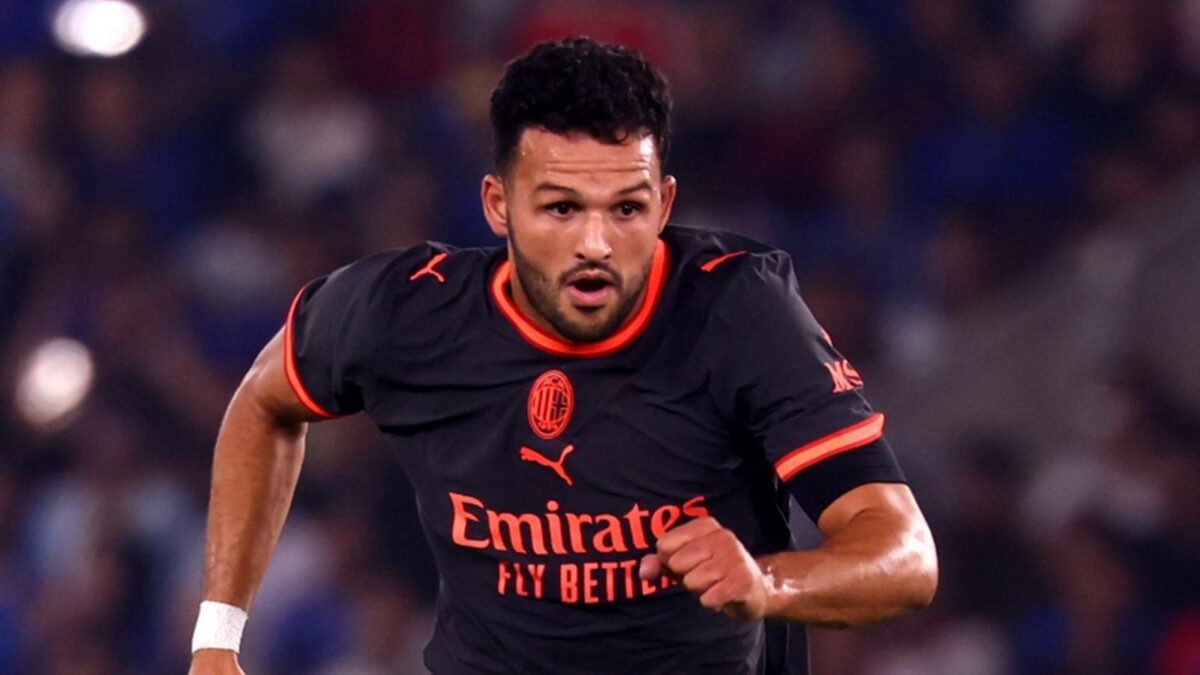 Gonçalo Ramos (attaccante AC Milan), qui durante l'amichevole Chelsea-Milan 3-0