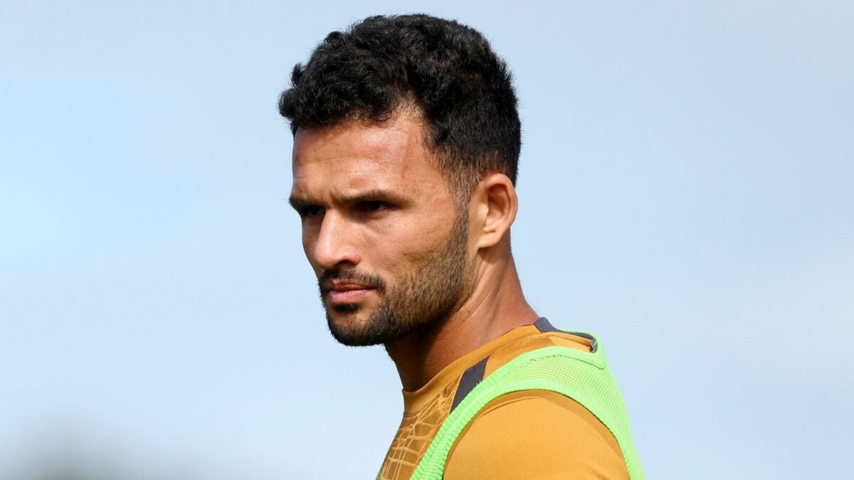 Gonçalo Ramos, attaccante AC Milan, qui durante una seduta di allenamento con i rossoneri a Perth (Western Australia)