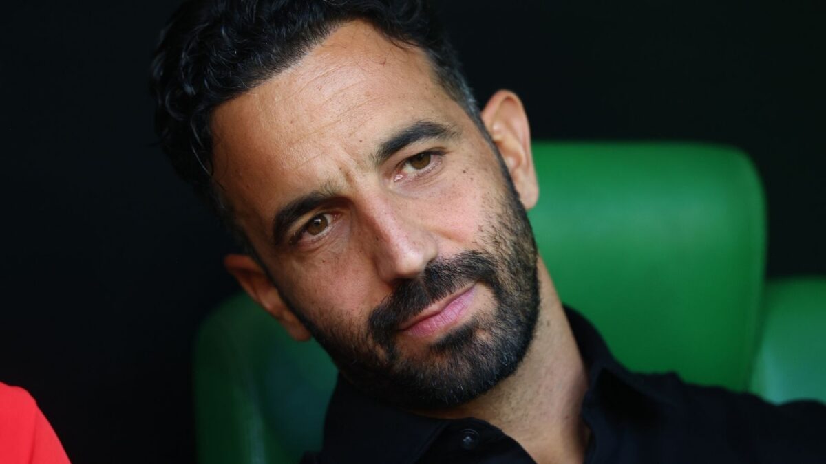 Rúben Amorim, allenatore AC Milan, qui durante l'amichevole di Breslavia contro il Manchester United