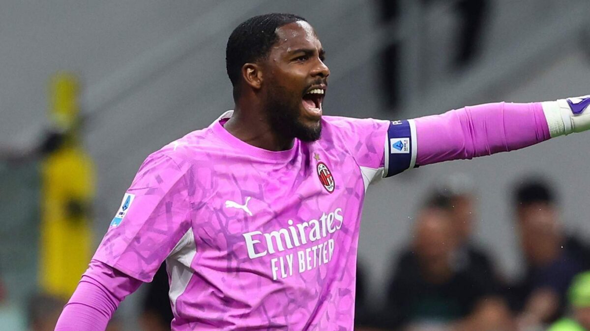 Mike Maignan, portiere AC Milan, potrebbe lasciare i rossoneri in questo calciomercato estivo 2026