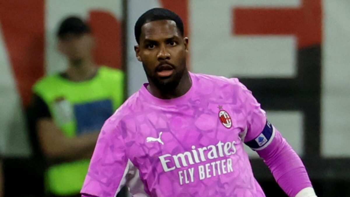 Mike Maignan, portiere AC Milan, potrebbe lasciare i rossoneri in questo calciomercato estivo 2026