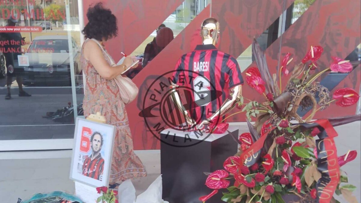 L'altare per Baresi a Casa Milan