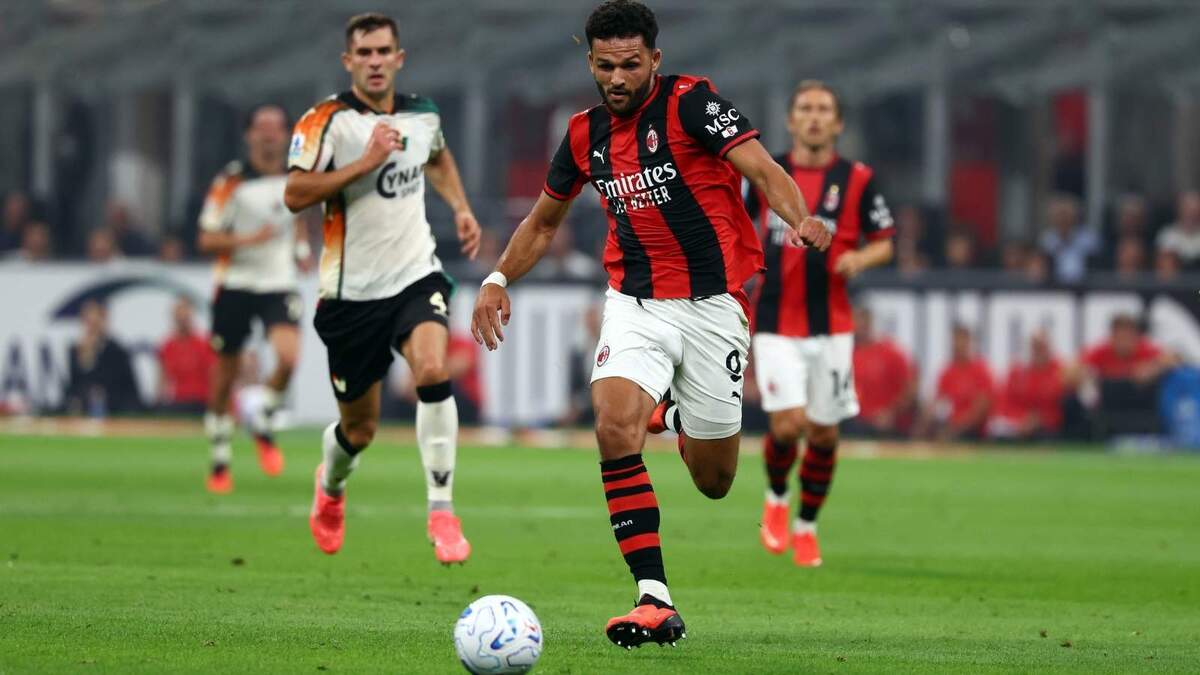 Gonçalo Ramos, attaccante AC Milan, qui durante Milan-Venezia 1-0 (Serie A 2026-2027)