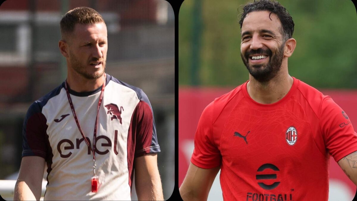 Ignazio Abate e Rúben Amorim, allenatori di Torino e Milan, si sfideranno questa sera in Serie A