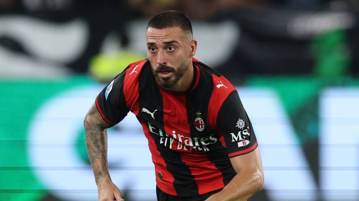 Mario Gila, difensore AC Milan, qui durante Juventus-Milan 1-1 (Serie A 2026-2027)