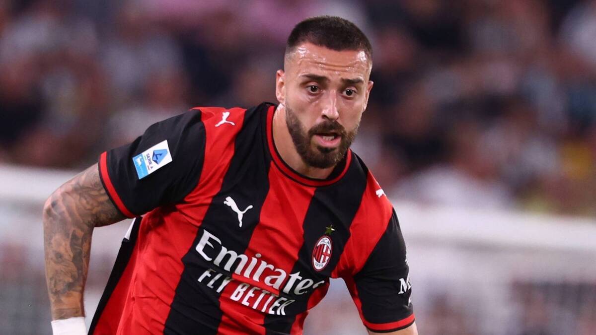 Mario Gila (difensore AC Milan) qui durante Juventus-Milan 1-1 (Serie A 2026-2027)