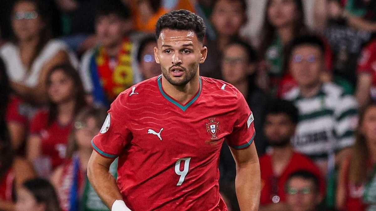 Gonçalo Ramos (attaccante AC Milan), qui con la maglia della Nazionale del Portogallo