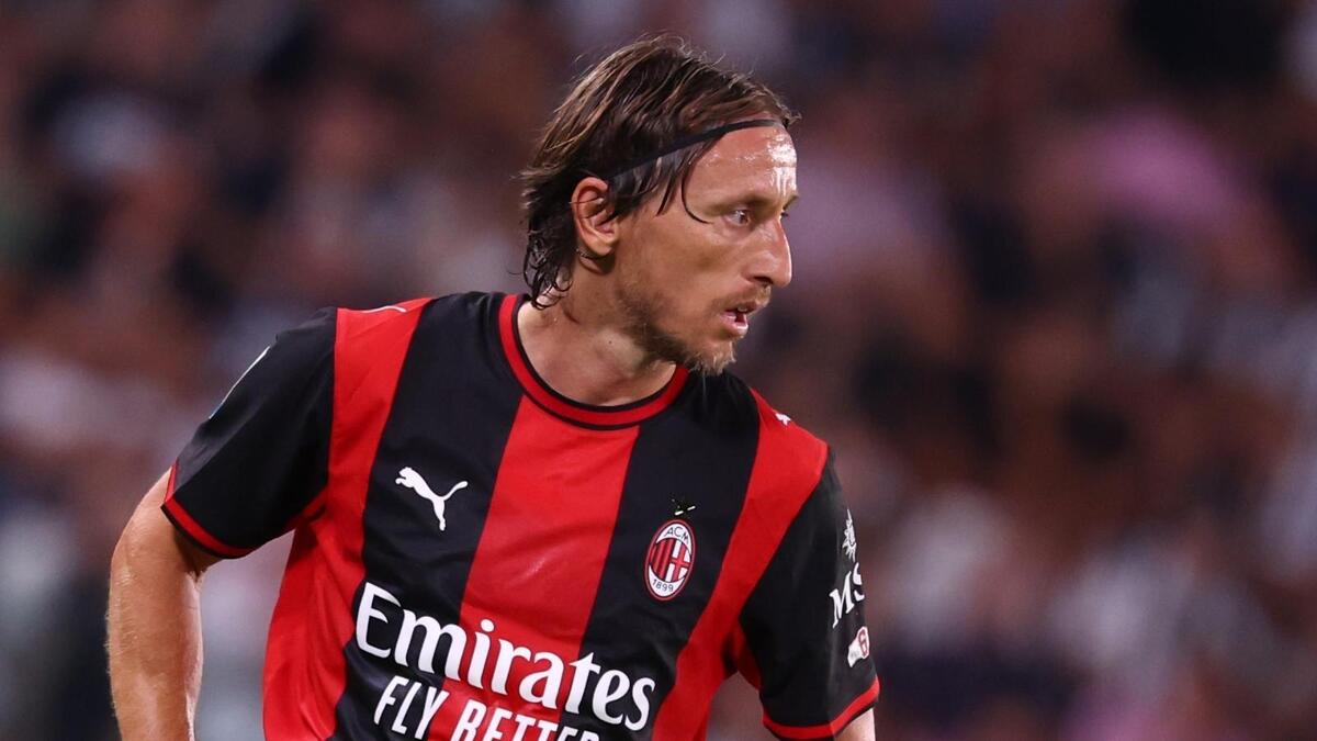 Luka Modrić (centrocampista AC Milan), qui durante Juventus-Milan 1-1 (Serie A 2026-2027)