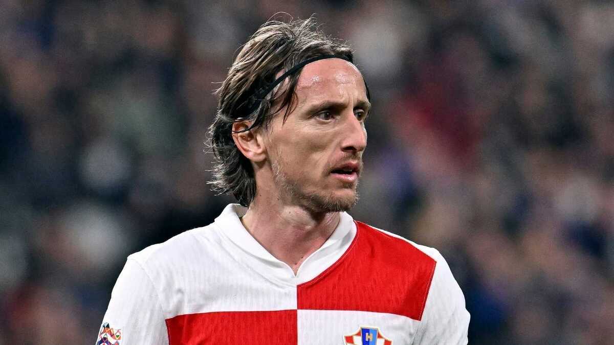 Luka Modrić (centrocampista AC Milan), qui con la maglia della Nazionale della Croazia