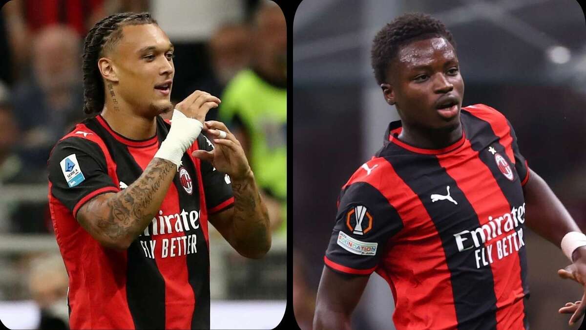 Diego Moreira e Alphadjo Cisse (centrocampisti AC Milan) sono pronti a duellare per una maglia da titolare