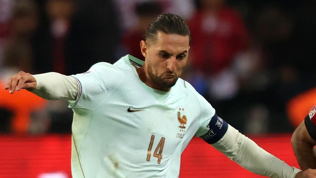 Adrien Rabiot (centrocampista AC Milan), qui con la maglia della Nazionale della Francia