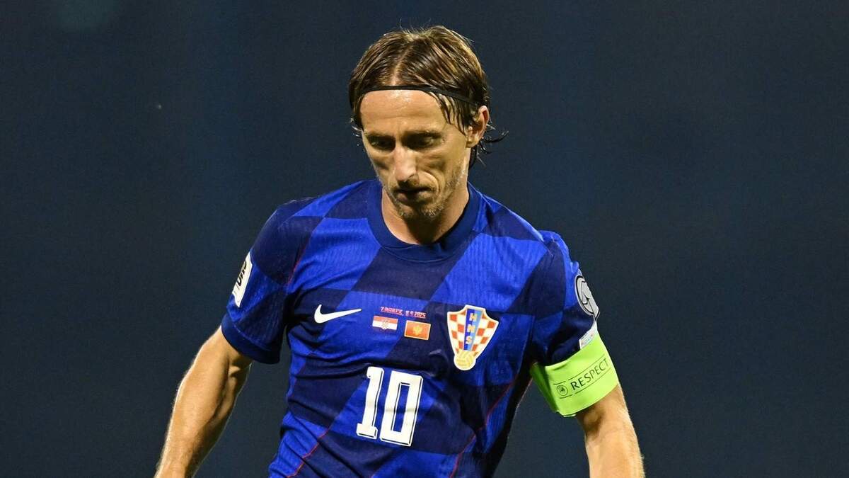 Luka Modrić (centrocampista AC Milan), qui con la maglia della Nazionale della Croazia