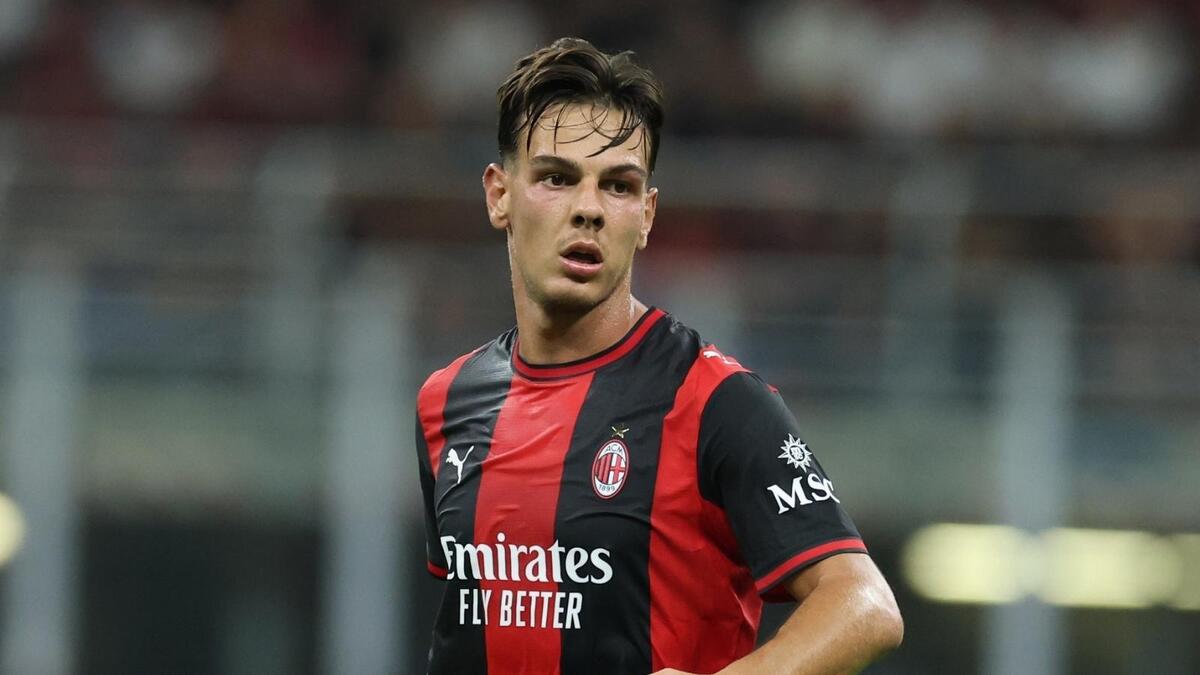 Jashari al termine di Milan-Benfica