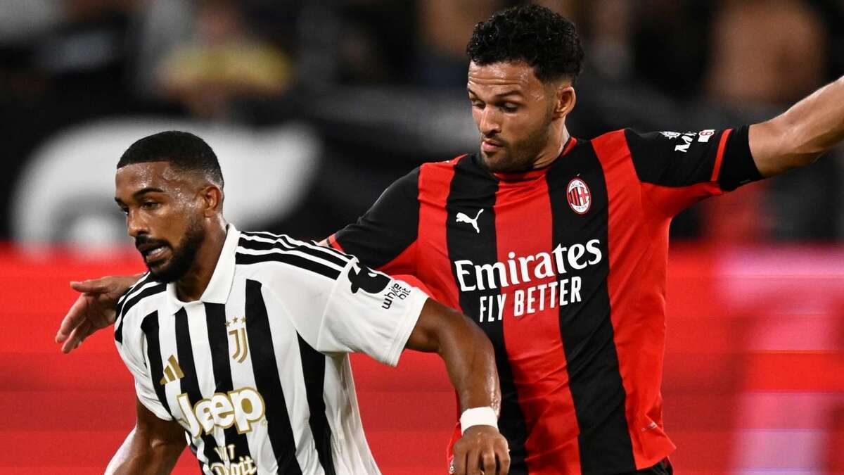 Gleison Bremer (difensore Juventus) e Gonçalo Ramos (attaccante AC Milan), qui durante Juventus-Milan 1-1 (Serie A 2026-2027)