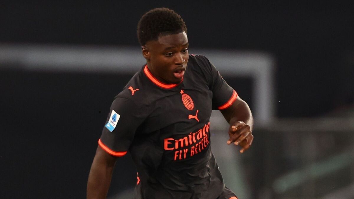 Alphadjo Cisse (centrocampista AC Milan), qui durante Lazio-Milan 2-2 (Serie A 2026-2027)