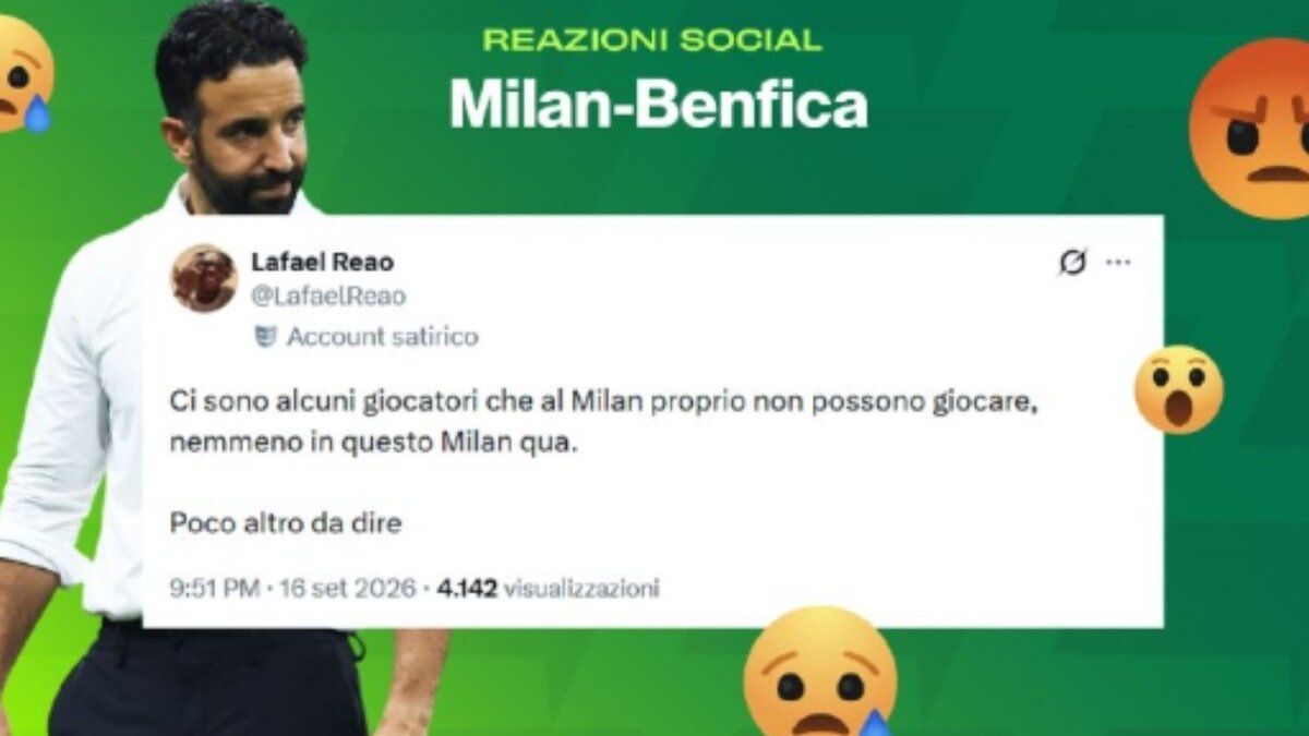 Milan-Benfica 0-2, tifosi sui social duri con Amorim: "Impresentabili. Amorim non mangia il panettone"