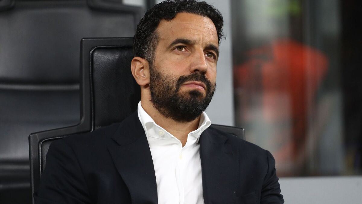 Rúben Amorim (allenatore AC Milan), qui durante Milan-Benfica 0-2 (Europa League 2026-2027)