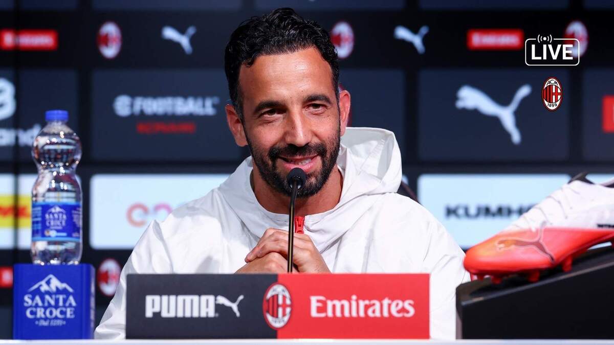 La conferenza stampa LIVE di Rúben Amorim (allenatore AC Milan) alla vigilia di Milan-Benfica (Europa League 2026-2027)
