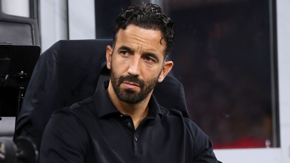 Rúben Amorim (allenatore AC Milan), qui durante Milan-Lecce 3-0 (Serie A 2026-2027)