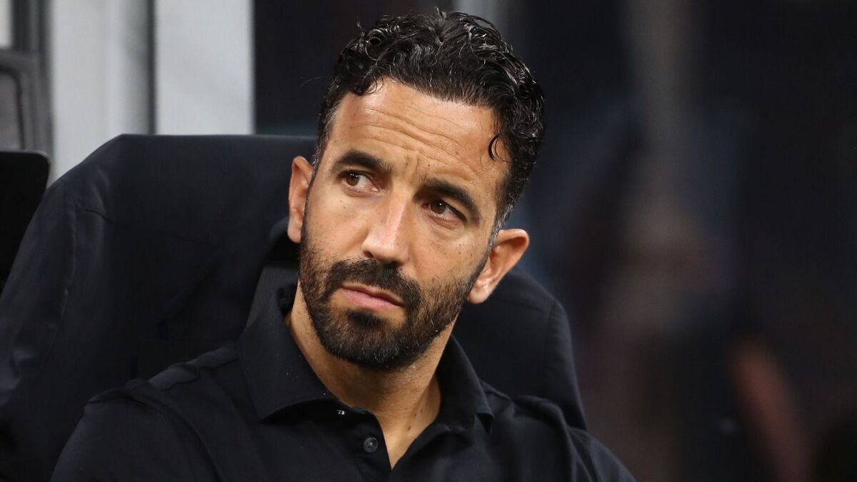Rúben Amorim (allenatore AC Milan), qui durante Milan-Lecce 3-0 (Serie A 2026-2027)