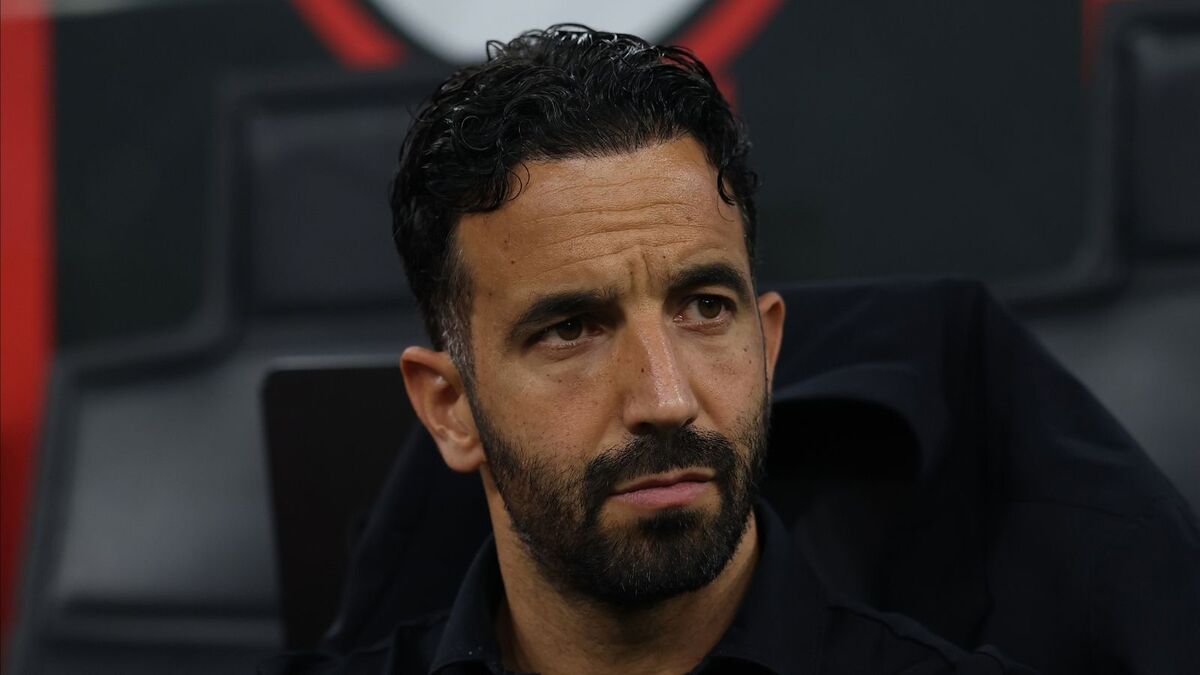 Rúben Amorim (allenatore AC Milan), qui durante Milan-Lecce 3-0 (Serie A 2026-2027)