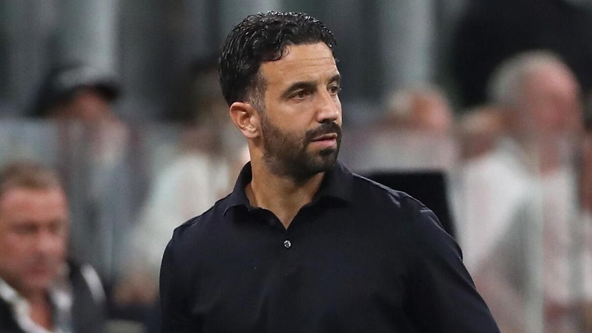 Rúben Amorim (allenatore AC Milan), qui durante Milan-Lecce 3-0 (Serie A 2026-2027)