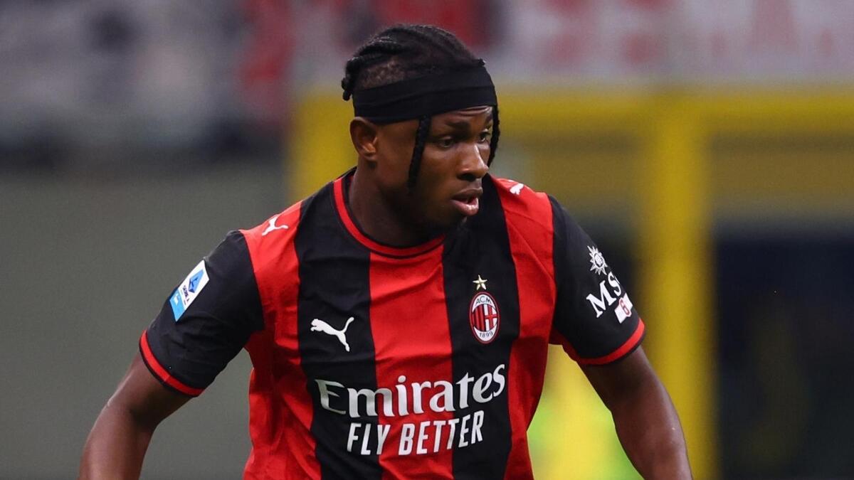 Samuel Chukwueze (centrocampista AC Milan), qui durante Milan-Lecce 3-0 (Serie A 2026-2027)
