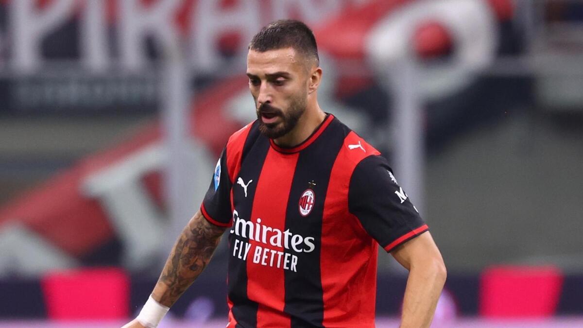 Mario Gila (difensore AC Milan), qui durante Milan-Lecce 3-0 (Serie A 2026-2027)