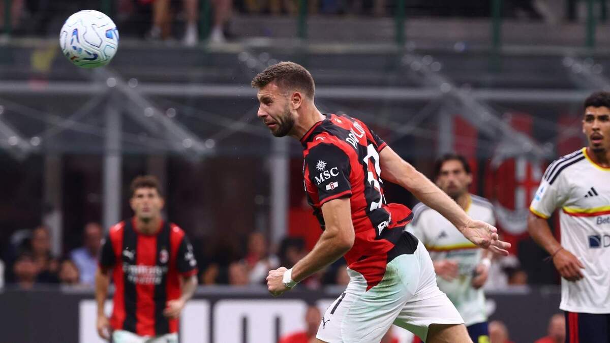 Il gol annullato a Strahinja Pavlović (difensore AC Milan) durante Milan-Lecce 3-0 (Serie A 2026-2027)