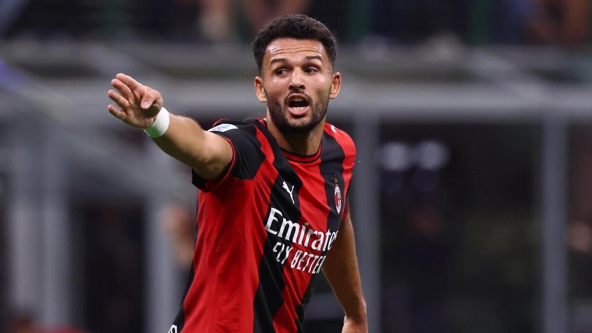 Gonçalo Ramos (attaccante AC Milan), qui durante Milan-Lecce 3-0 (Serie A 2026-2027)