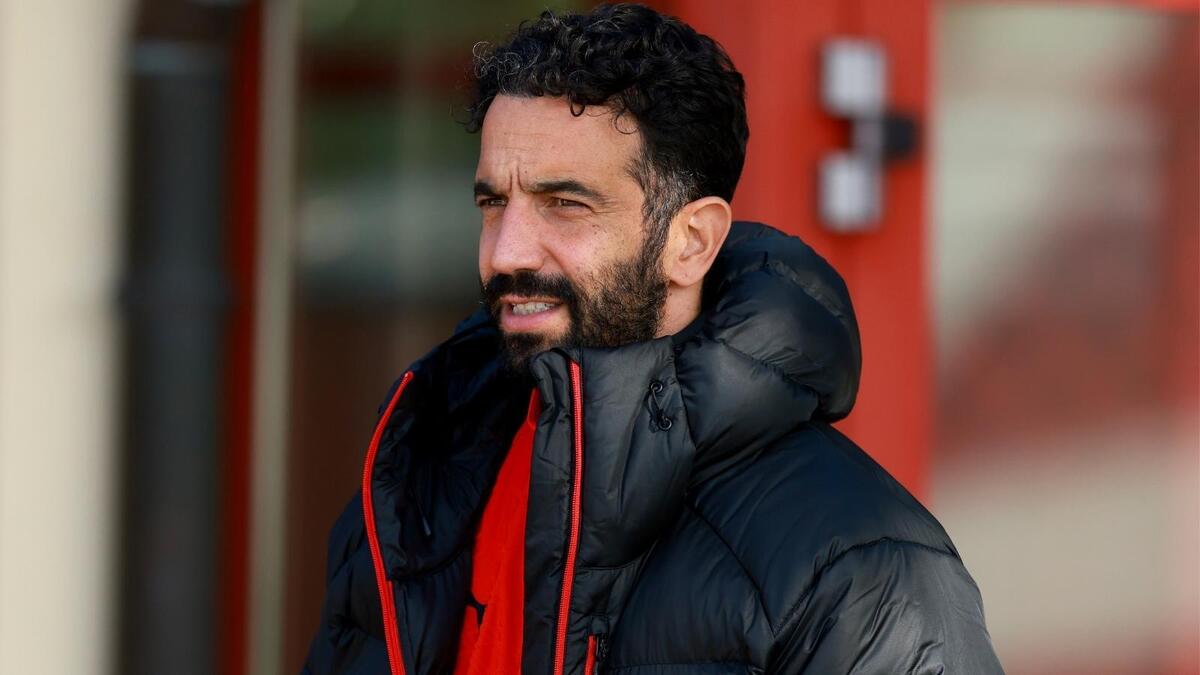 Rúben Amorim (allenatore AC Milan), qui durante una seduta di allenamento con i rossoneri a Milanello